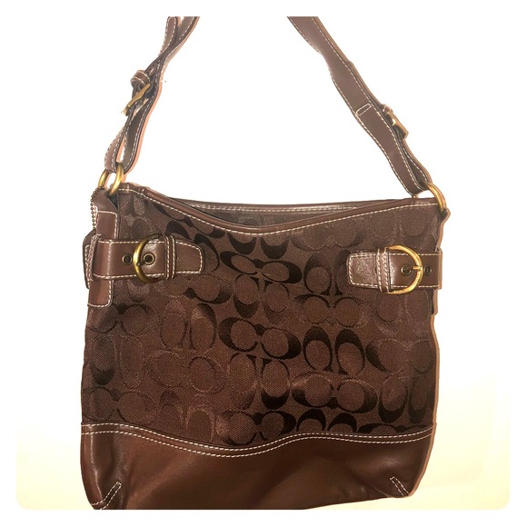 Coach Chocolate Brown Shoulder Bag - Picture 1 of 3
